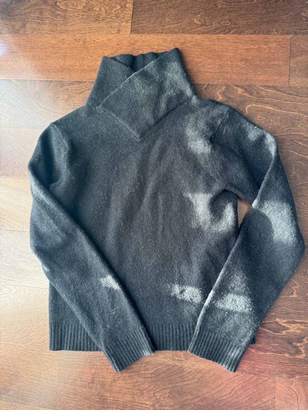 Wool Black Women's Turtleneck Sweater